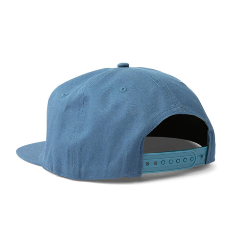 Back view of blue 6-panel snapback hat, perfect for river adventures. Take Me To The River Hat by Trek Light.