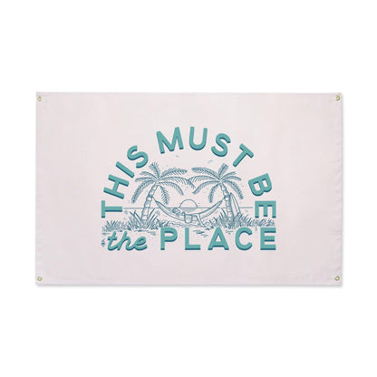 This Must Be The Place Canvas Flag - Trek Light