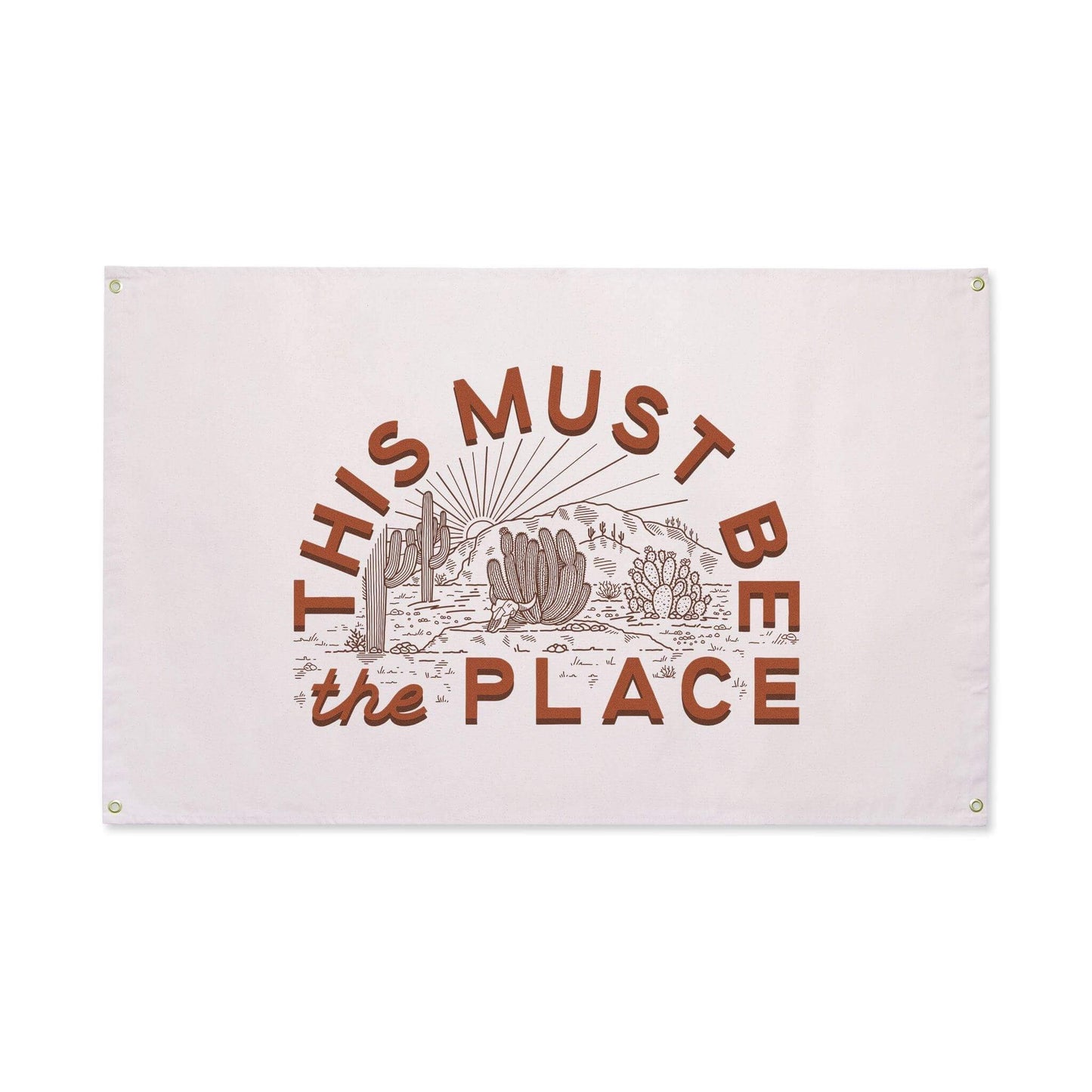 This Must Be The Place Canvas Flag - Trek Light