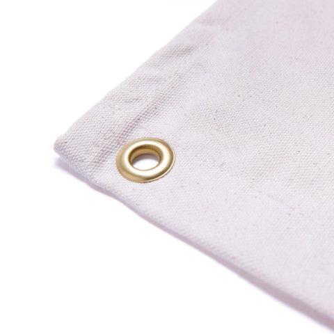 Be Excellent To Each Other Canvas Flag corner with grommet by Trek Light, made of durable natural cotton canvas.