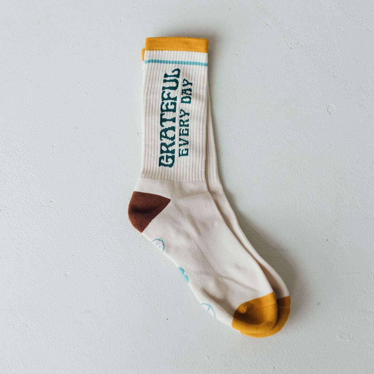 Grateful Every Day Socks - Trek Light
