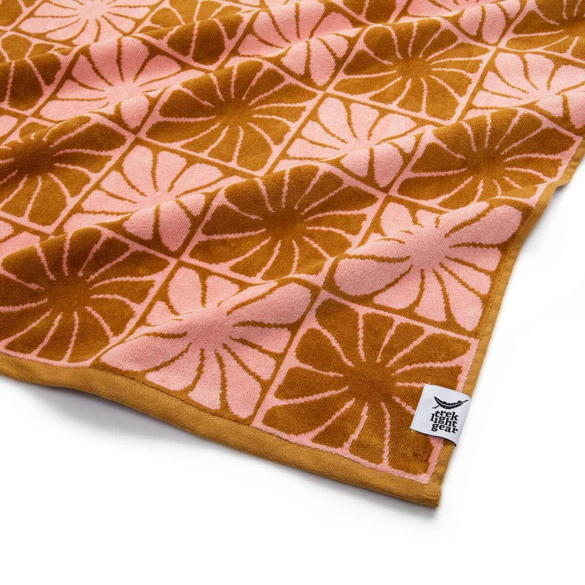 Groovy Flowers Bath Towel - Trek Light