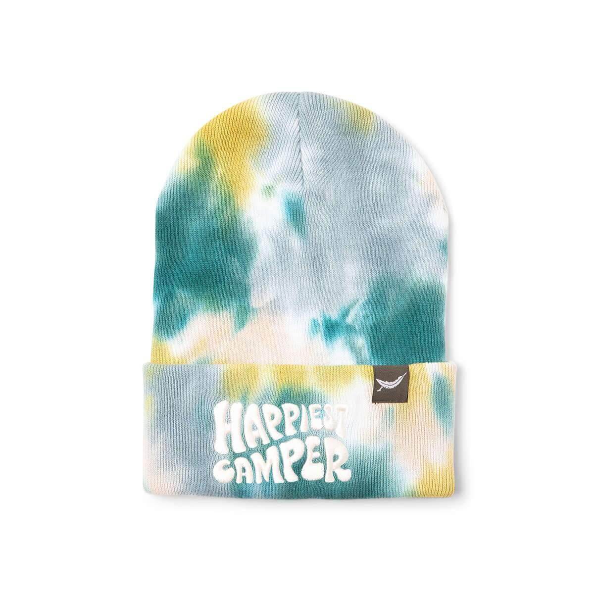 Happiest Camper Tie Dye Beanie - Trek Light
