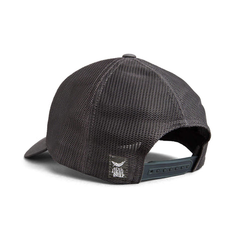 Back view of Outsider Hat by Trek Light, showing snapback closure and mesh design for outdoor adventures.