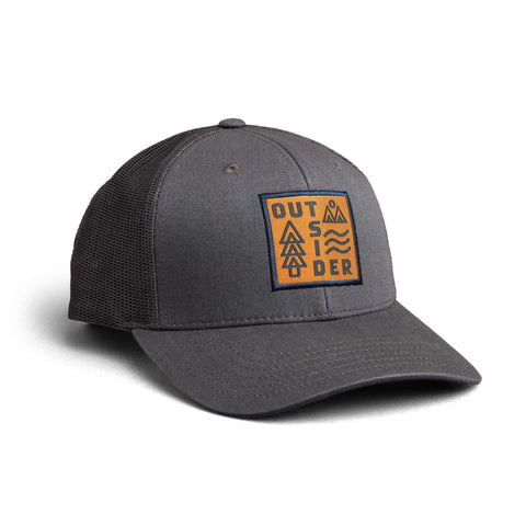 Trek Light Outsider Hat - Classic 6-Panel Snapback, perfect for outdoor adventures and self-reflection.