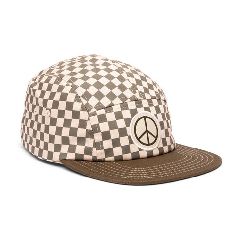Peace Checkered Kids Hat