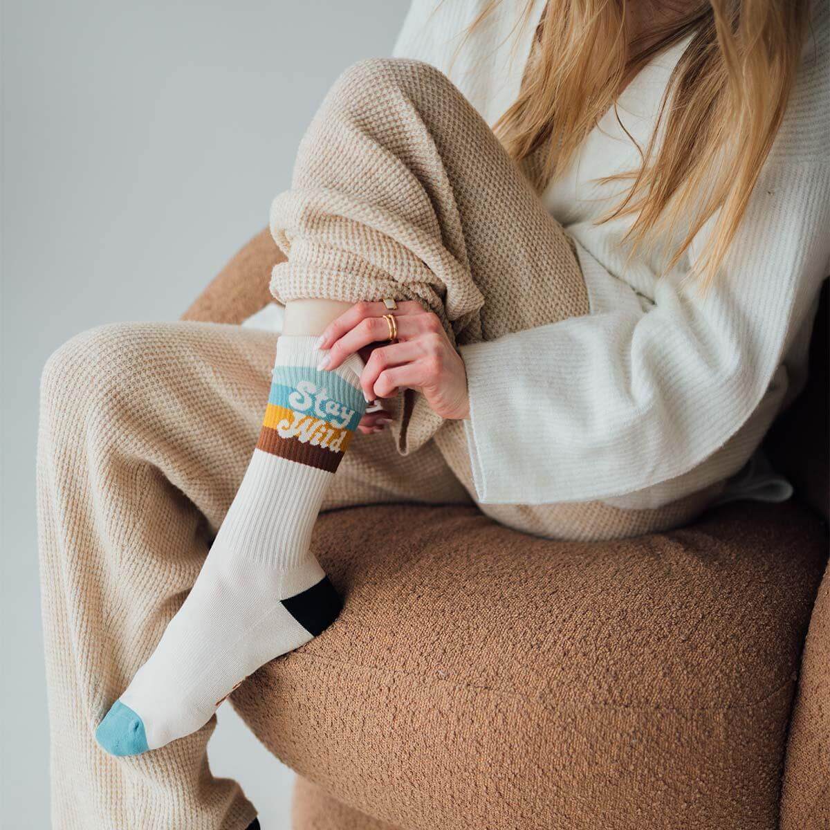Stay Wild Socks - Trek Light