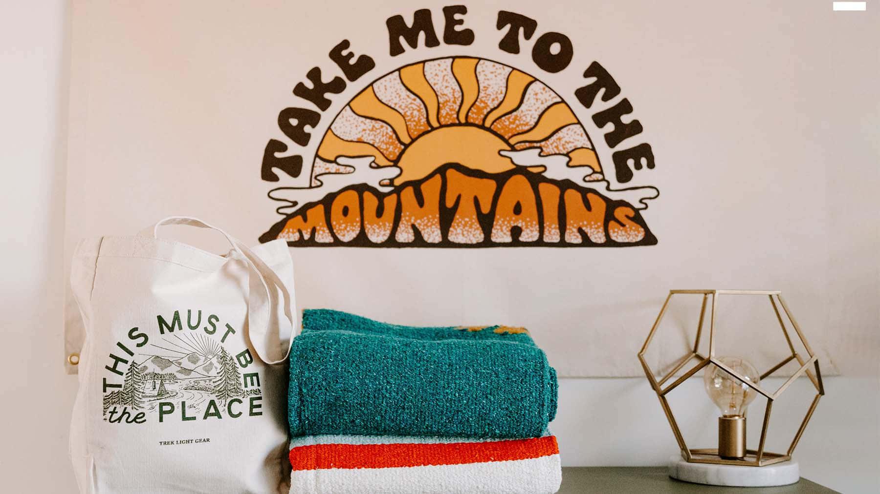 Trek Light: Happiness Inspiring Blankets, Towels, Fanny Packs & More.