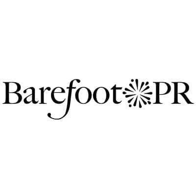 Barefoot PR logo with a stylized asterisk design, perfect for Trek Light collaborations and marketing strategies.