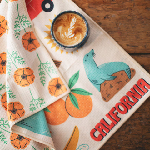California Kitchen & Tea Towel