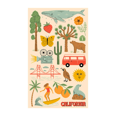 California Kitchen & Tea Towel