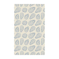 Coastal Oysters Kitchen & Tea Towel with blue & cream oyster print, best kitchen towel for absorbency and quick-drying, eco-friendly design.