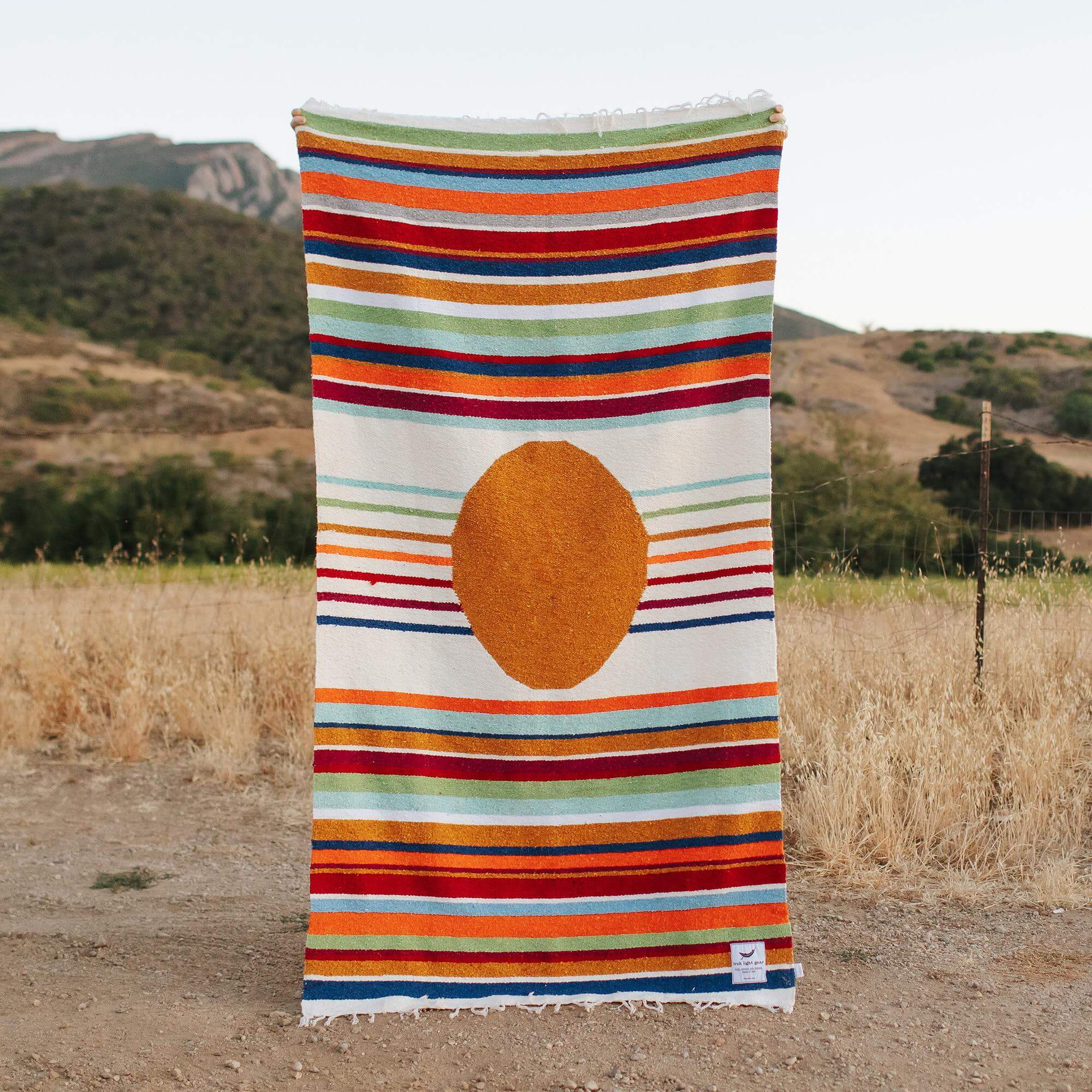 Handwoven Blankets. 100% Recycled Materials. Cozy & Soft. Trek Light.