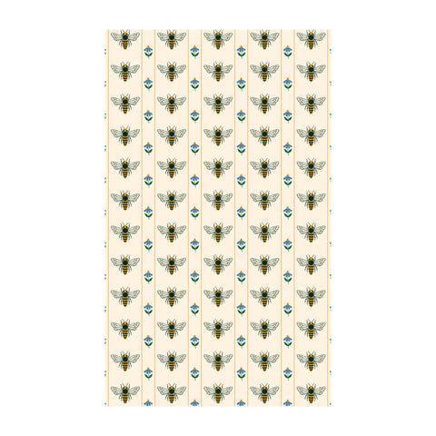 Honey Bee Kitchen & Tea Towel with vibrant bee pattern, super absorbent Grip-Tex fabric, eco-friendly, best kitchen towel.