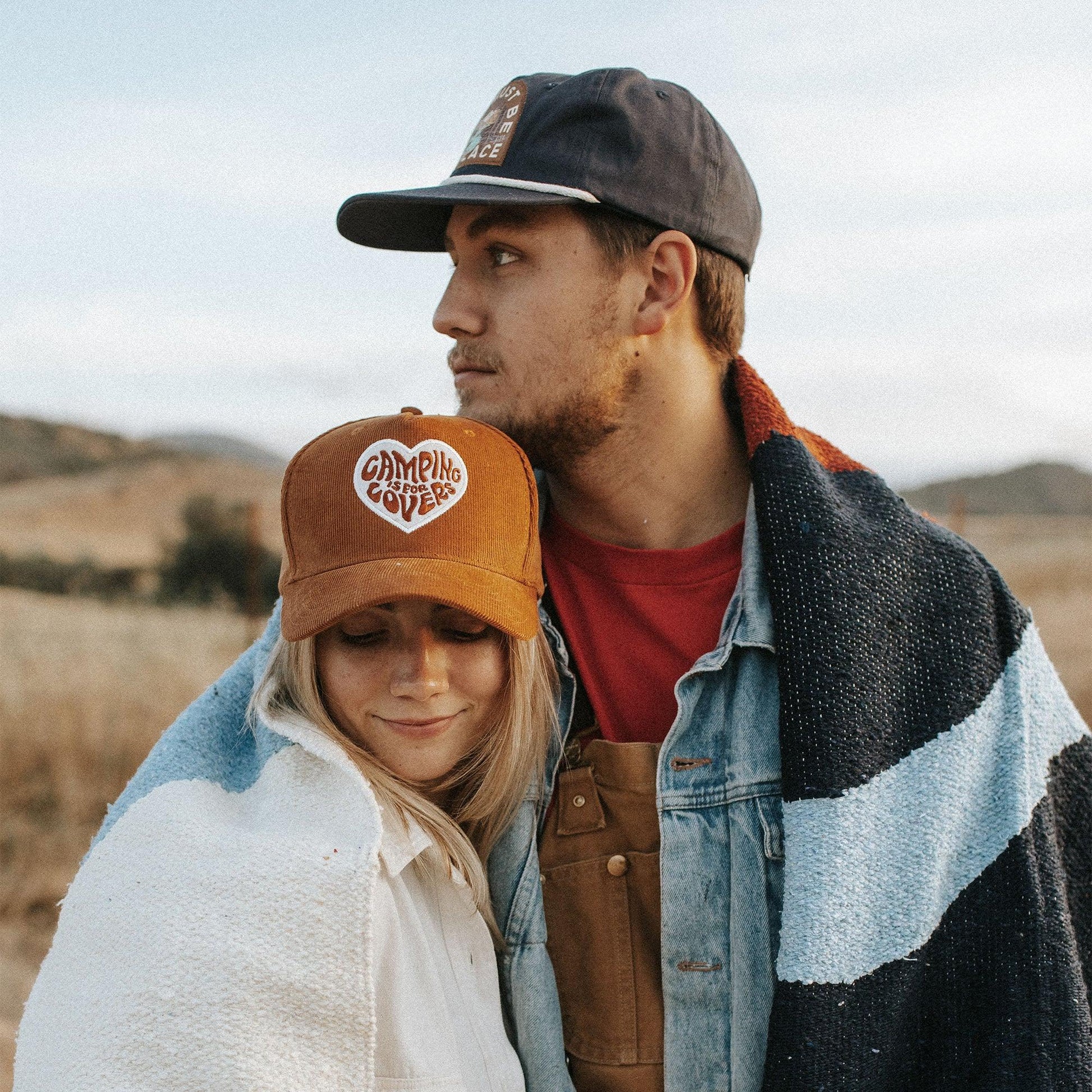Camping Is For Lovers Hat. Hats For Outdoors Lovers. Trek Light.