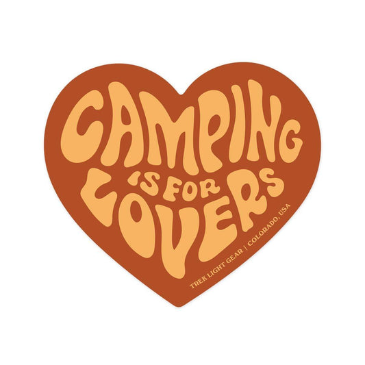 Camping Is For Lovers Sticker - Trek Light