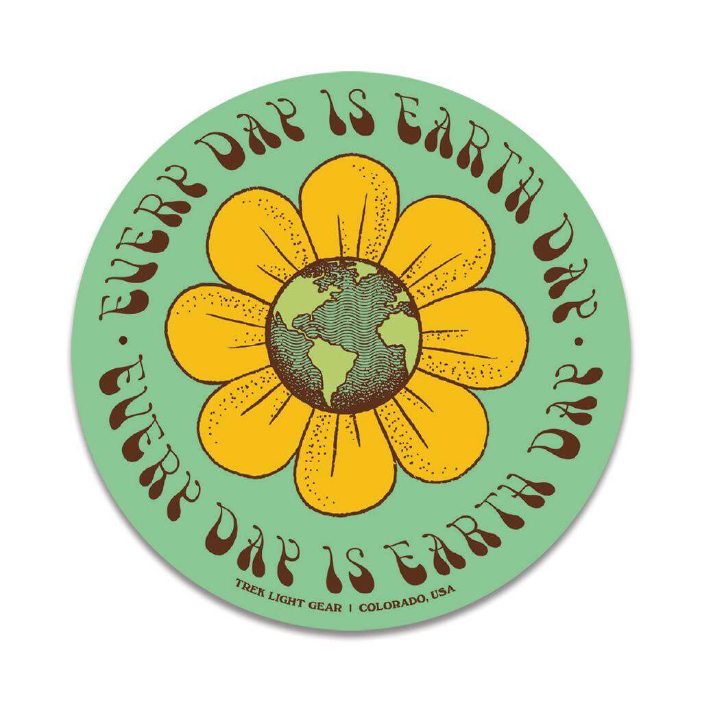 Every Day Is Earth Day Sticker - Trek Light