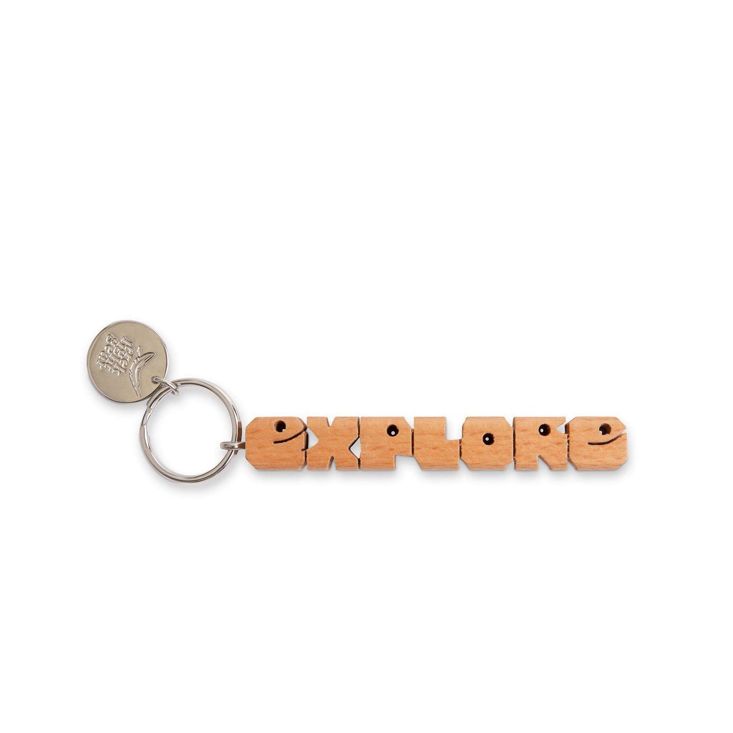 EXPLORE Wood Keychain - Trek Light