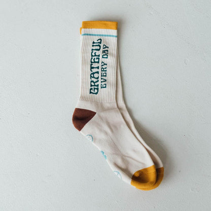 Grateful Every Day Socks - Trek Light