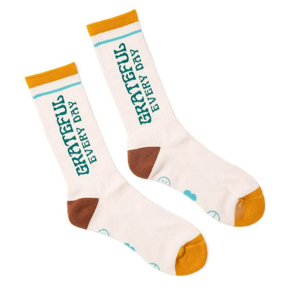 Grateful Every Day Socks - Trek Light