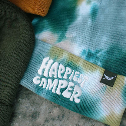 Happiest Camper Tie Dye Beanie - Trek Light