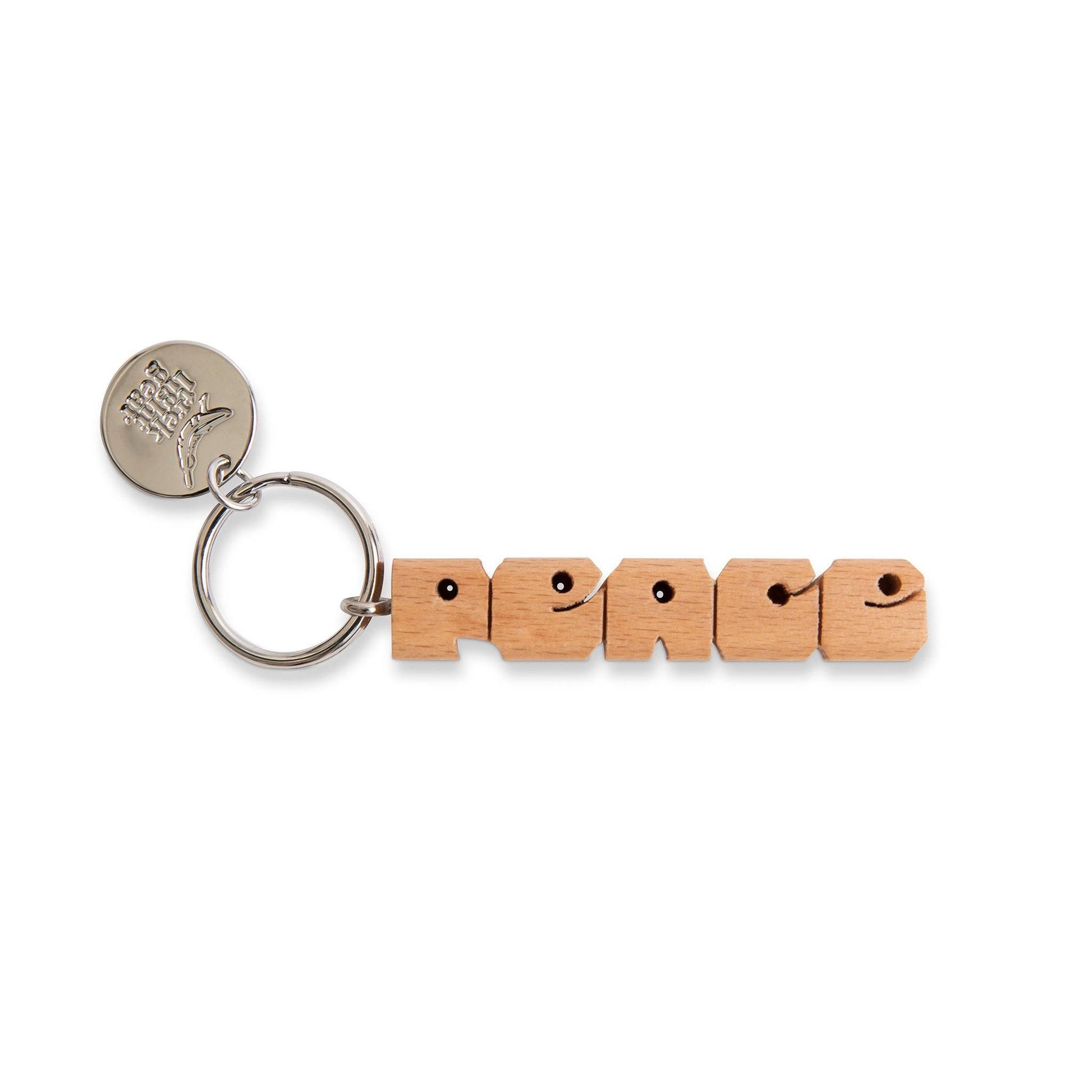 PEACE Wood Keychain - Trek Light