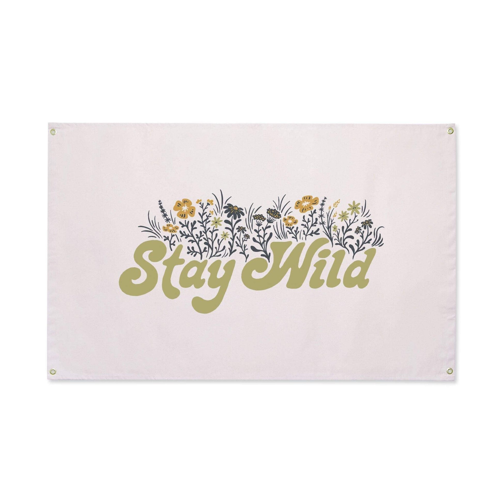 Stay Wild Canvas Flag - Trek Light