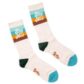 Stay Wild socks with colorful stripes, ideal for sliding fun; cozy and comfy daily wear by Trek Light for all ages.