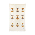 Summit Blanket, handwoven with recycled clothing materials, featuring beautiful geometric patterns, cozy and versatile for any adventure. By Trek Light.