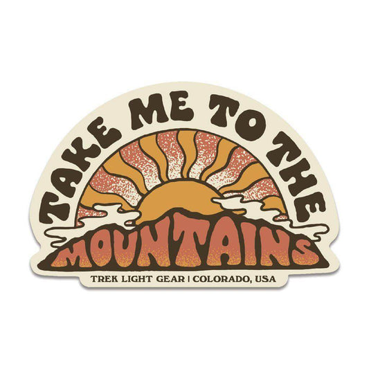 Take Me To The Mountains Sticker - Trek Light