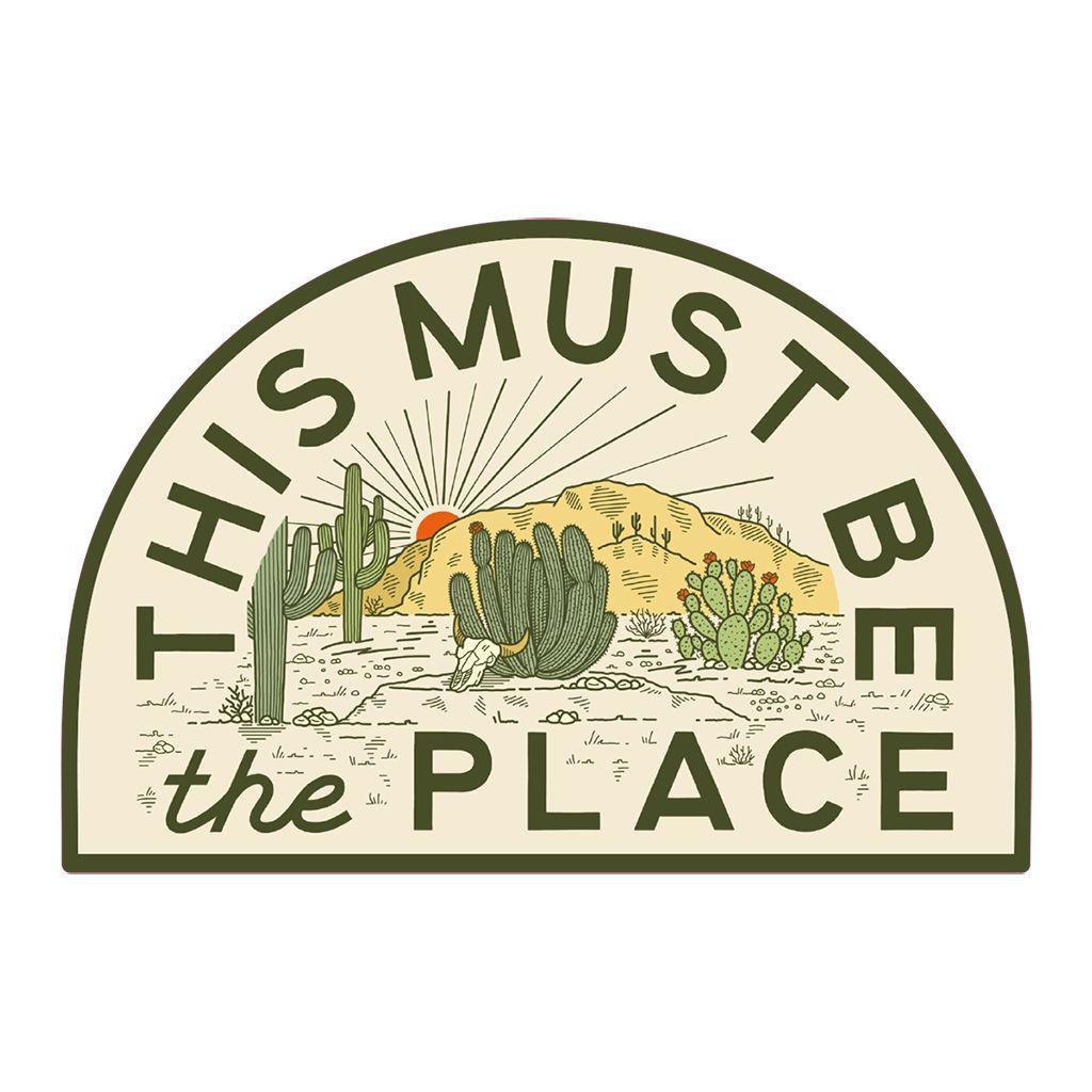 This Must Be The Place Desert Sticker
